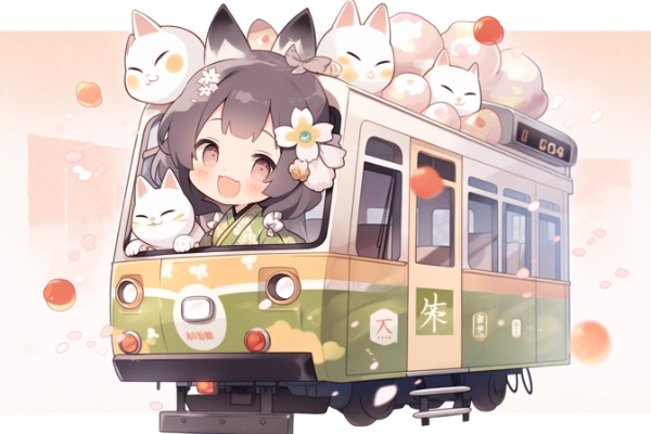 猫とチンチン電車