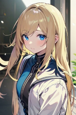 金髪女子