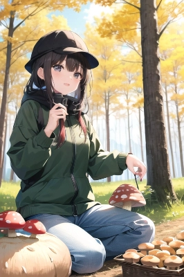 キノコ狩り