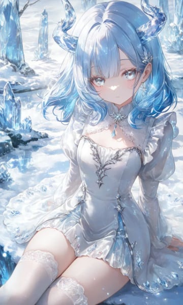 ホワイトドラゴンの女の子