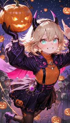 小さな悪魔のハロウィン大冒険