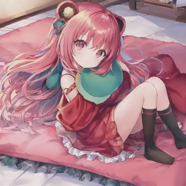 Red Panda Girl - pretty in pink