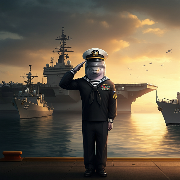 イルカの軍人さん🐬
