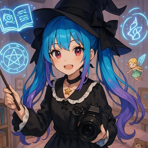 魔法に習熟してくると、空中に絵文字を書く事が出来るわ🎵
