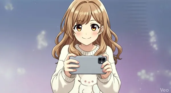 スマホで楽しそうにカメラ撮影