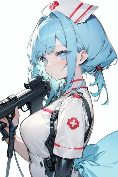 ナース服と機関銃