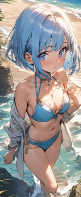 早朝の海