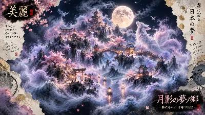 白狼が導く月影の夢幻郷