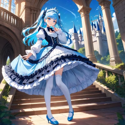 素敵なドレス姿のお姫様