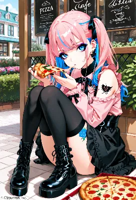 薔薇とピザと碧眼の少女