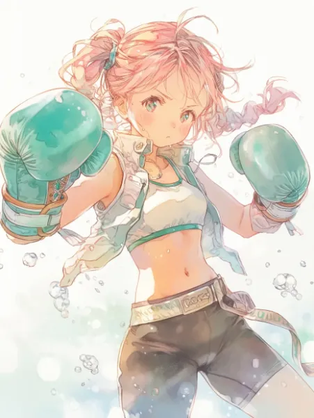 ピンクの拳が描く夢のリング。