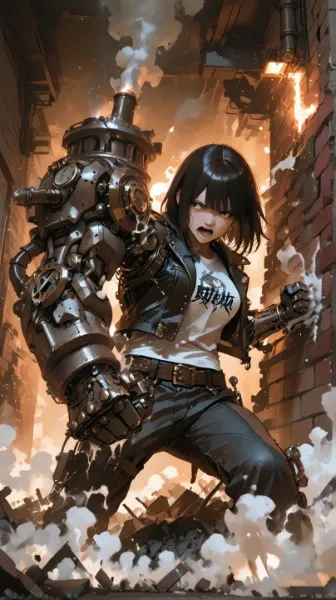 機械義手(スチームパンク)