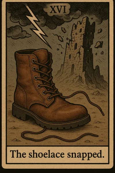 靴紐の断絶が呼ぶ崩壊の予兆