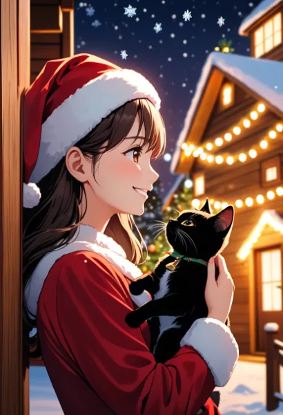 子猫とクリスマス