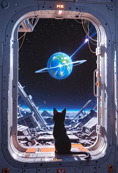 宇宙猫の青い故郷への想い
