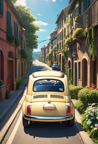 路地の黄色い相棒と夏の逃避行