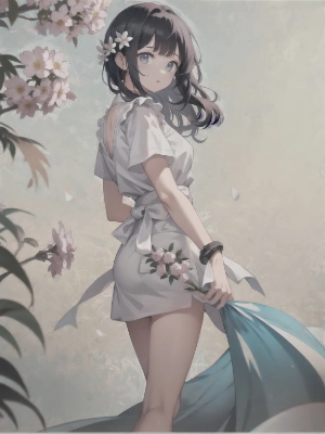 エプロンの少女