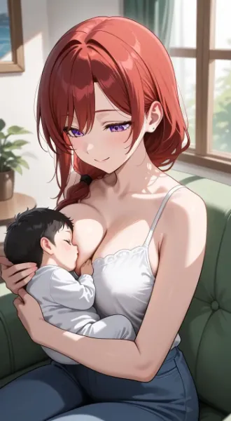 母親の愛に包まれた赤ちゃん②