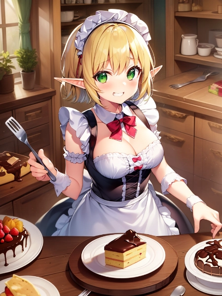 手作りケーキとメイドエルフちゃん3