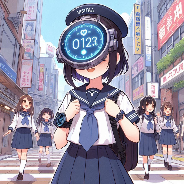 頭に巻くタイプ