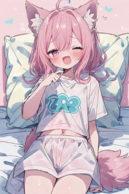 男の娘 in bed