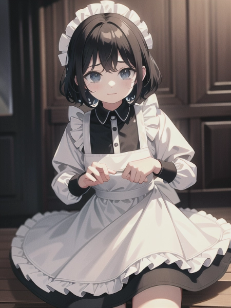 エプロンの少女