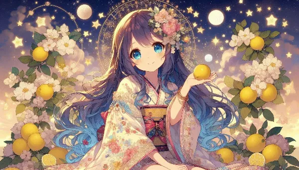 星空に輝くレモンの花冠