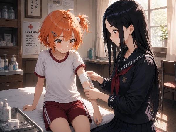 いくらと花音・保健室