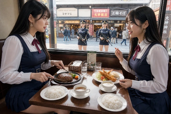 洋食屋でランチタイム