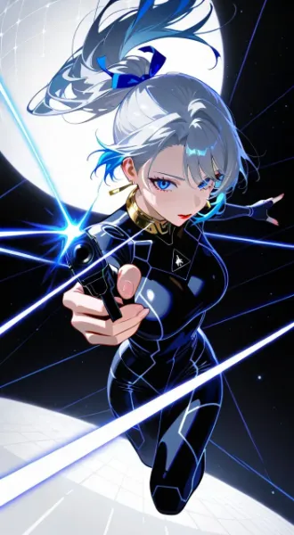 サイバーパンク#美女#オリジナルキャラクター( 劉妃 サイバーパンクバージョン)