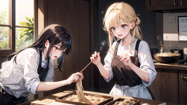 ハワワっ絡まったデス！！！