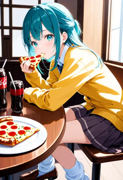 常磐アクア（お題：ピザ#5）