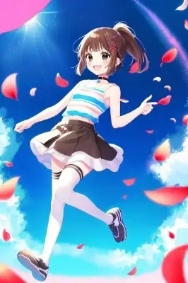 花びらと少女