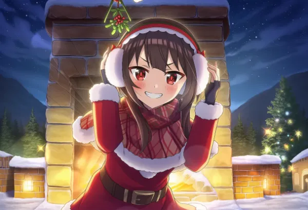 この素晴らしい世界に祝福を！めぐみんサンタと冬のかわいい画像