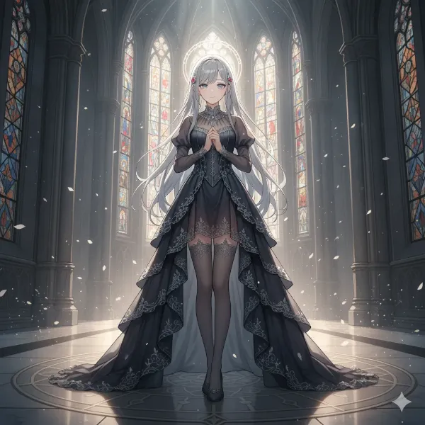 銀髪の少女と大聖堂の祈り