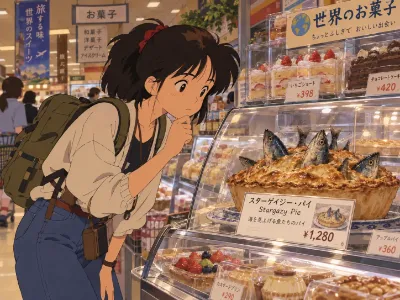 旅先で見つけた不思議なパイ