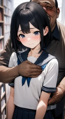 図書館と美少女と醜男
