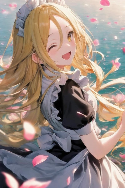 風と花とメイドさん