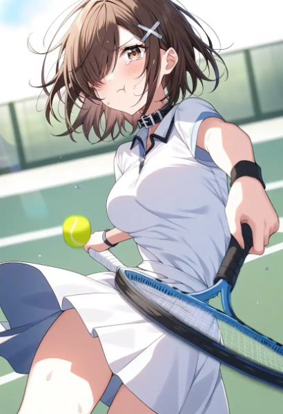 このテニスの試合…負けたくない！