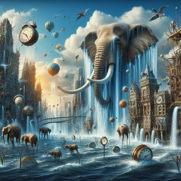 大波に沈む世界