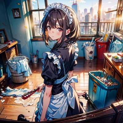 っで、この部屋をわたしにかたづけろと？