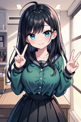 アホ毛の女の子