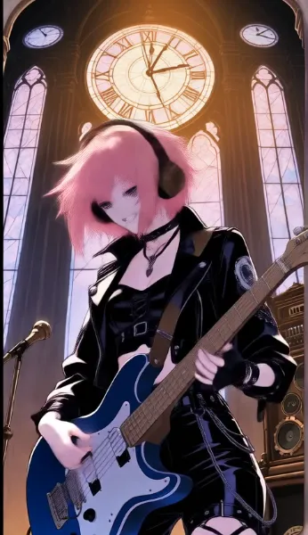 (動画)ギターを掻き鳴らすギタリスト