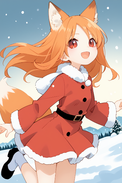 クリスマスな狐娘さん