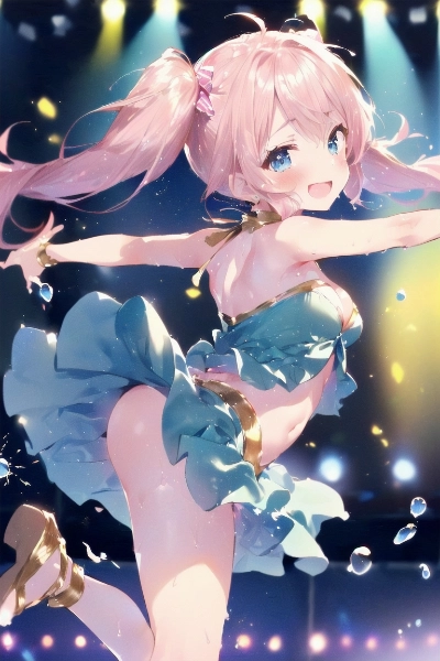 光の中を舞う