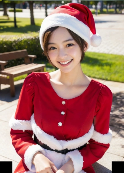 #ショートボブ　#クリスマス
