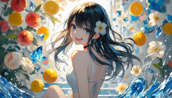 オレンジの海に咲く少女の夏