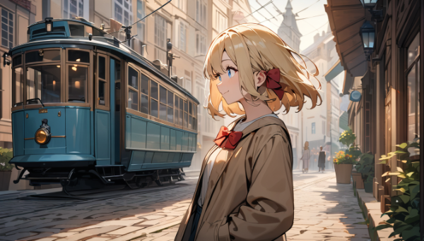 ずいぶんとレトロな街だねー