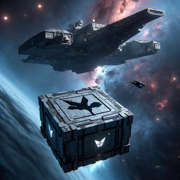 宇宙戦艦での配送　（10枚）