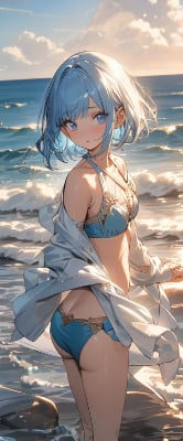夜明けの海